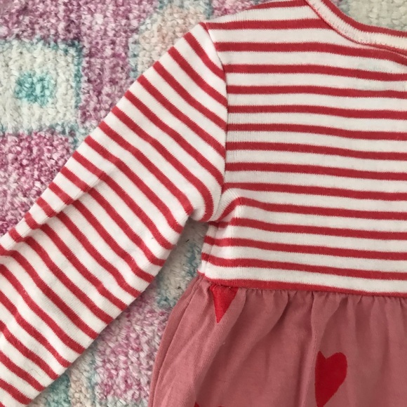 Tea Collection long Sleeve Heart Print Romper - Picture 2 of 4